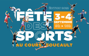 Fête des sports 03-04 septembre et ADHESION 2022 / 2023